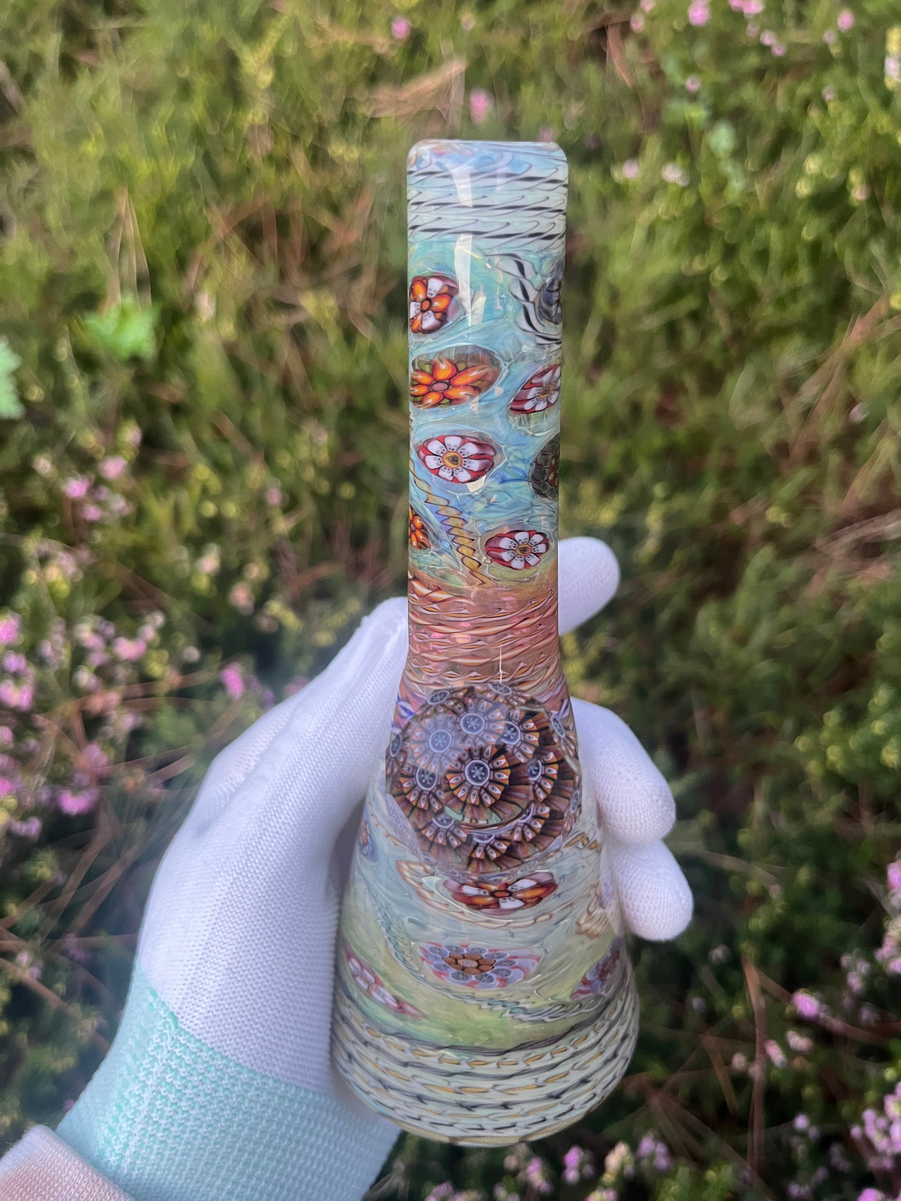 Flower Faceted Tube By J Kelly