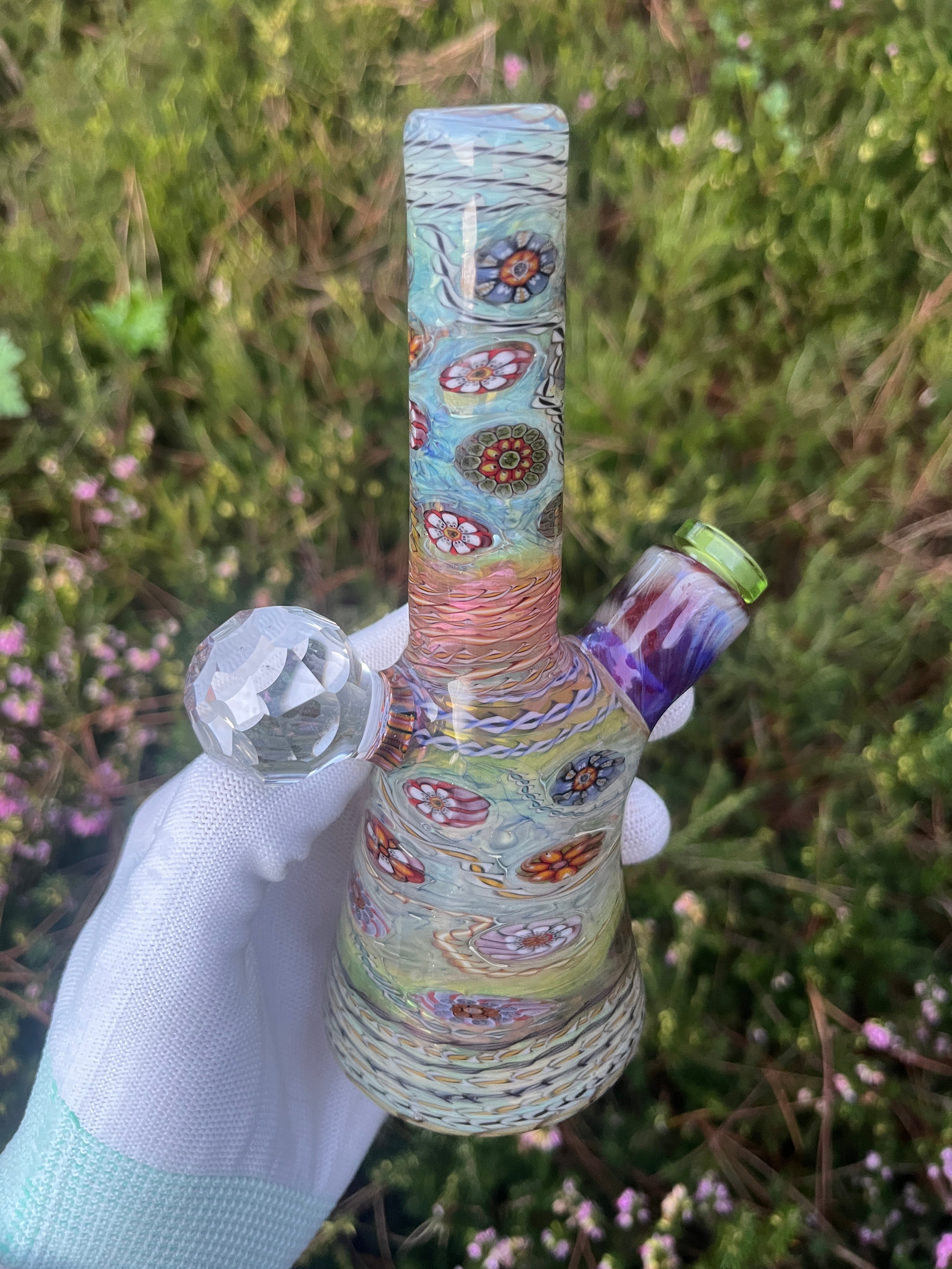 Flower Faceted Tube By J Kelly