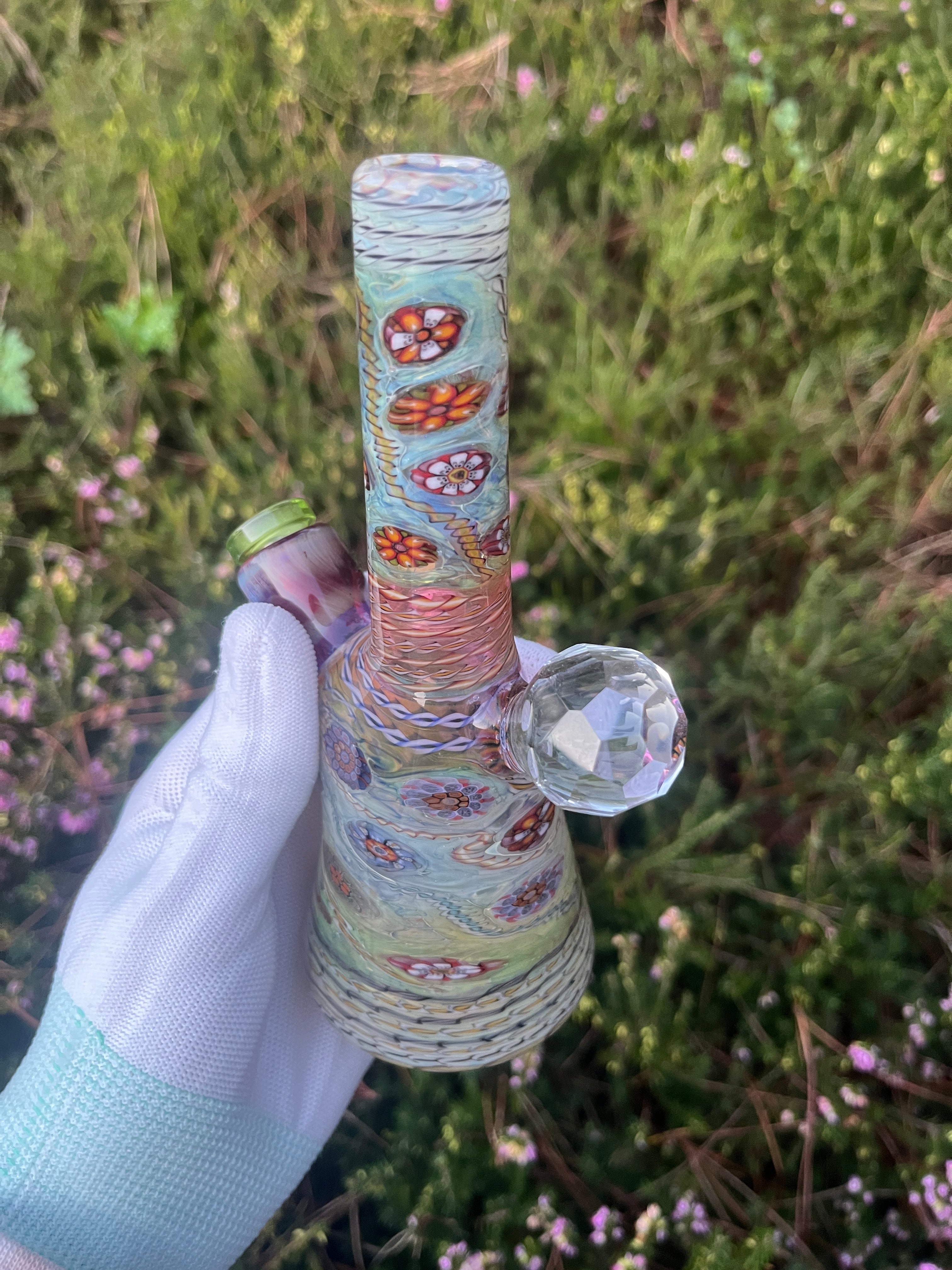 Flower Faceted Tube By J Kelly