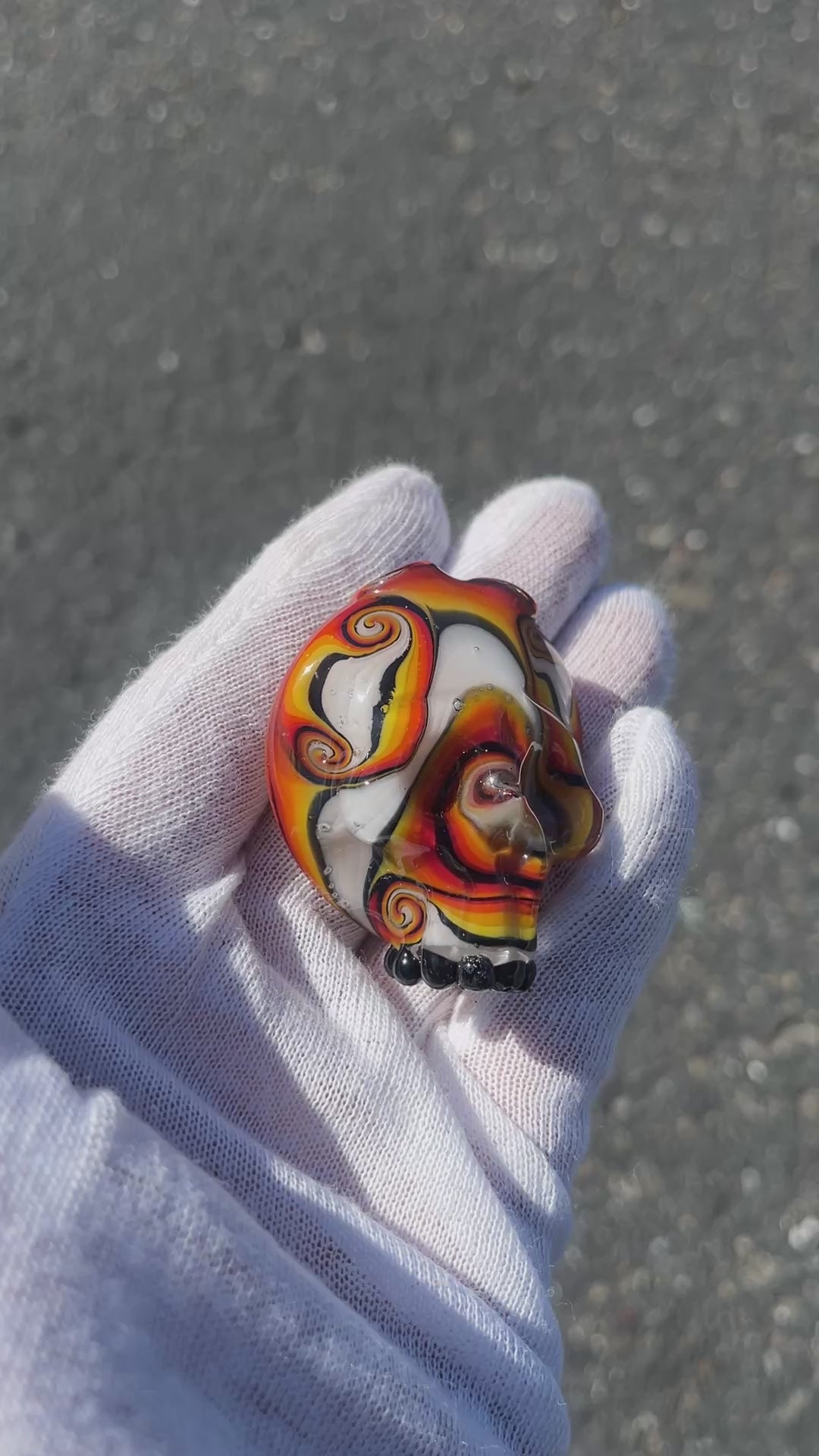 Skull Pendant By Marty Preston and Steven Buddson