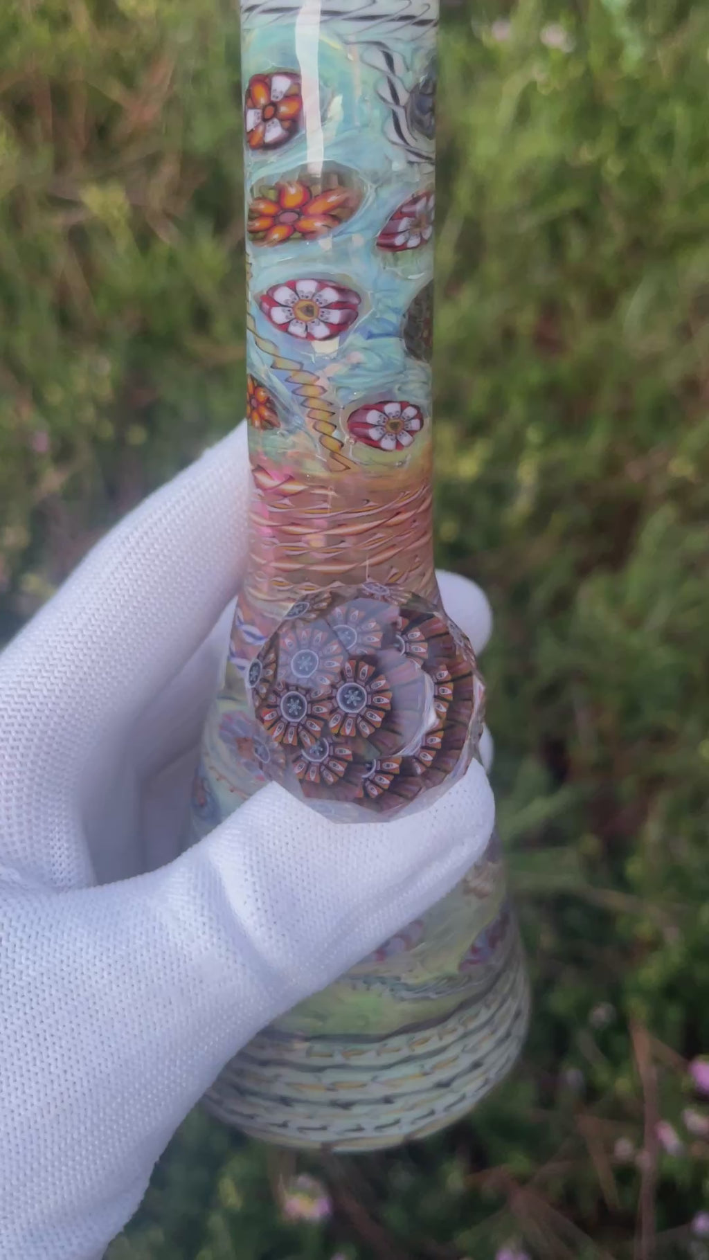 Flower Faceted Tube By J Kelly