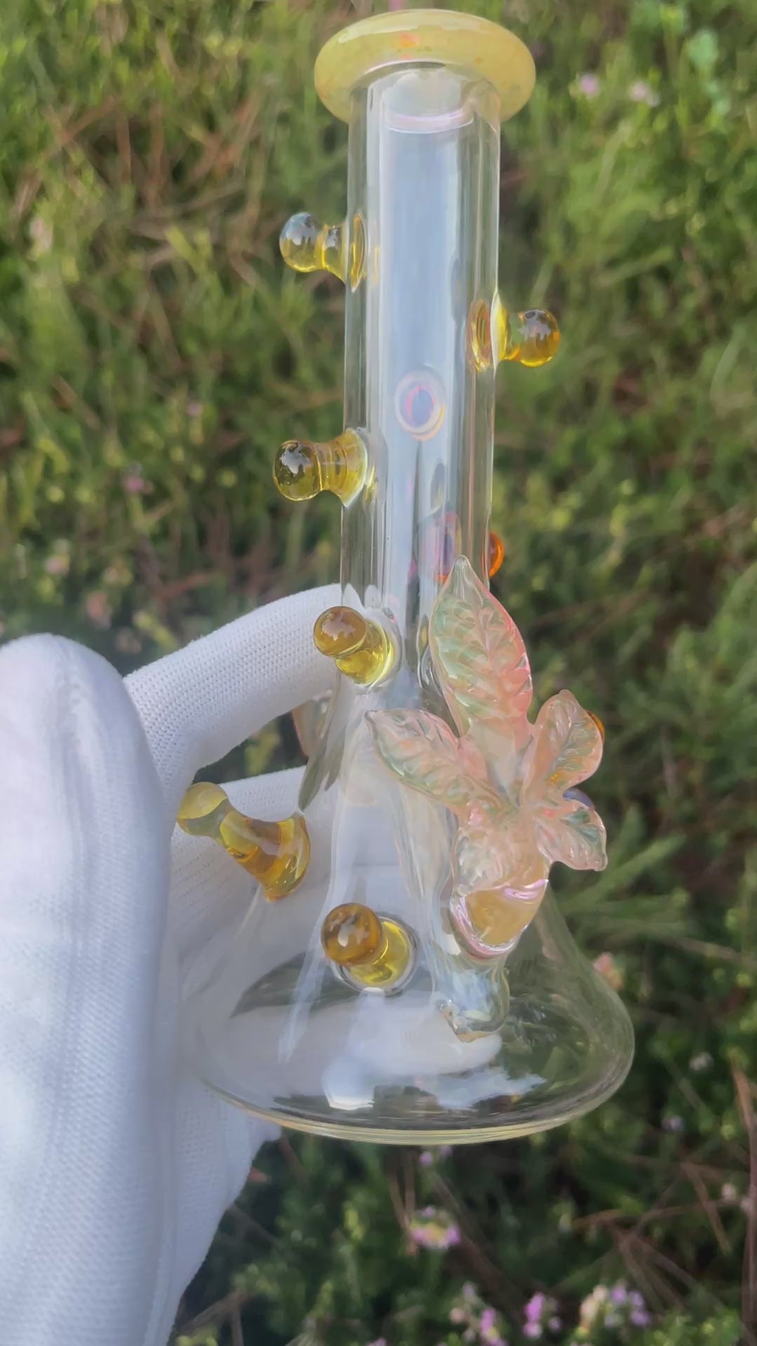 Fumed 5 Leaf Resin Gland Tube By Mr. Gray