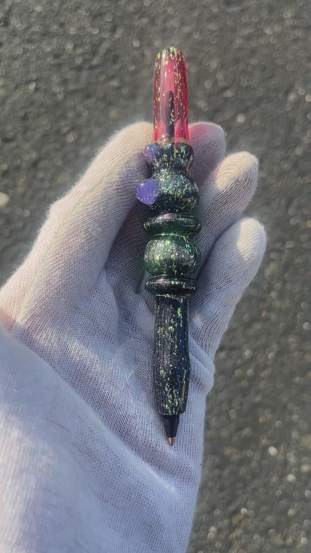 Red and Green Dichro Pen By W.C. Stearns