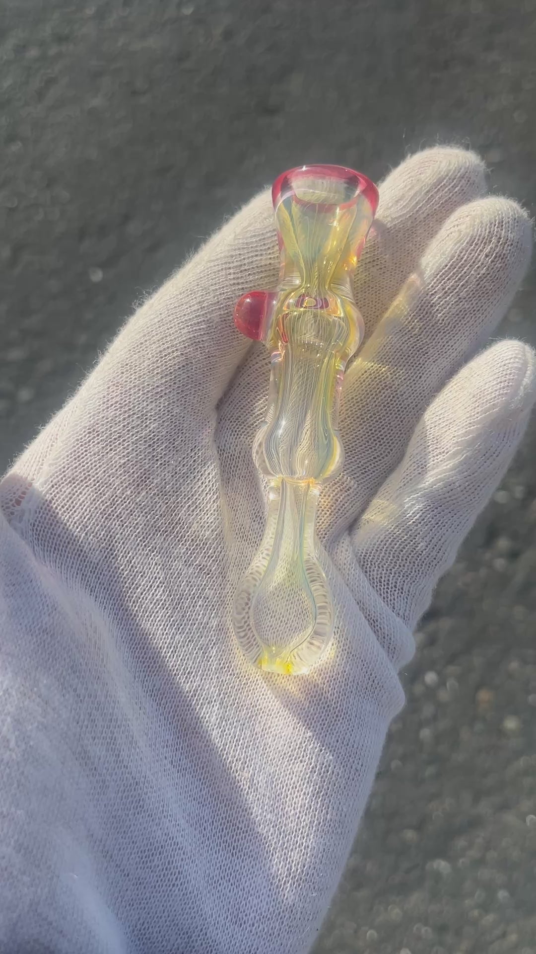 Gold Fumed One-Y By Gato Glass