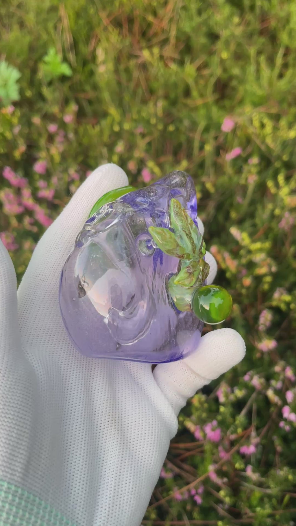 Moon and Leaf Bottle By Mr. Gray and Wild Honey Glass