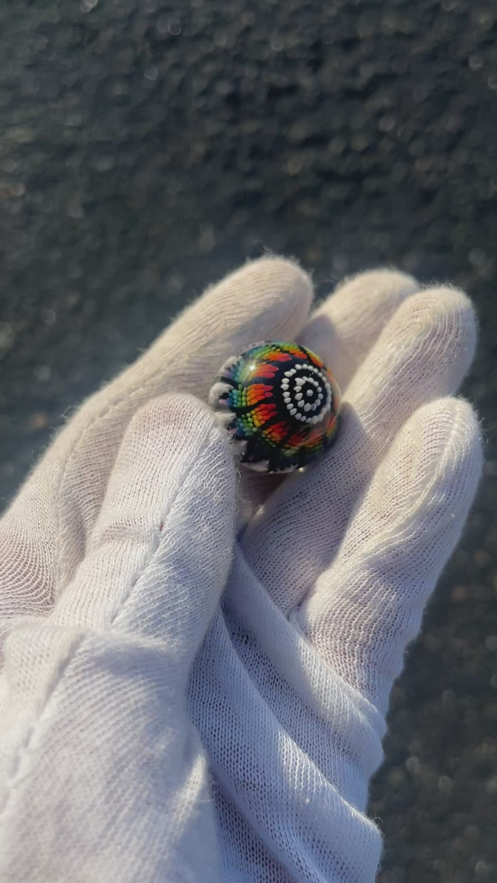 Rainbow Implosion Marble By Steve H. Glass