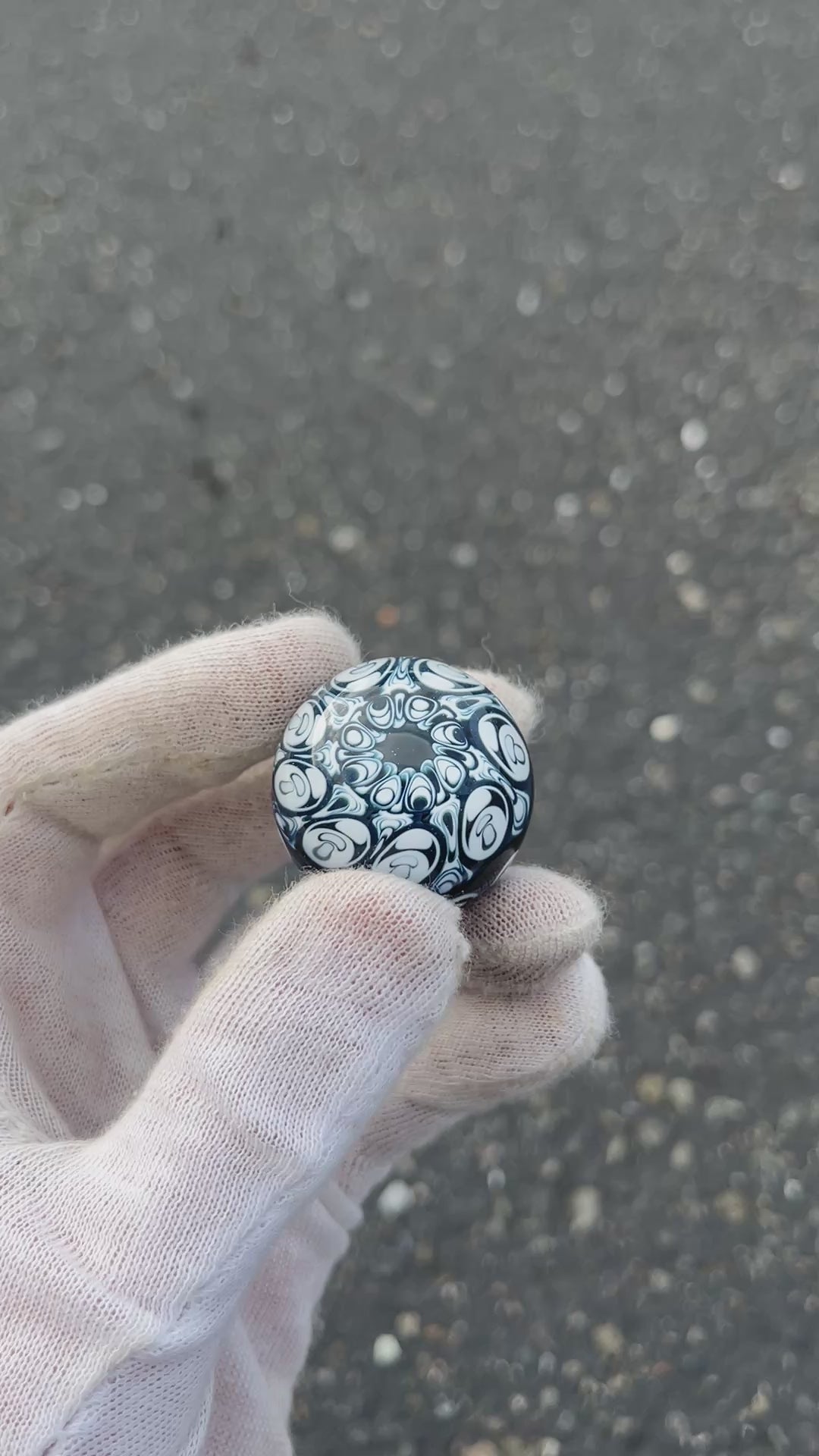 Hidden Mushroom Dot Stack Marble By Kyle Melts