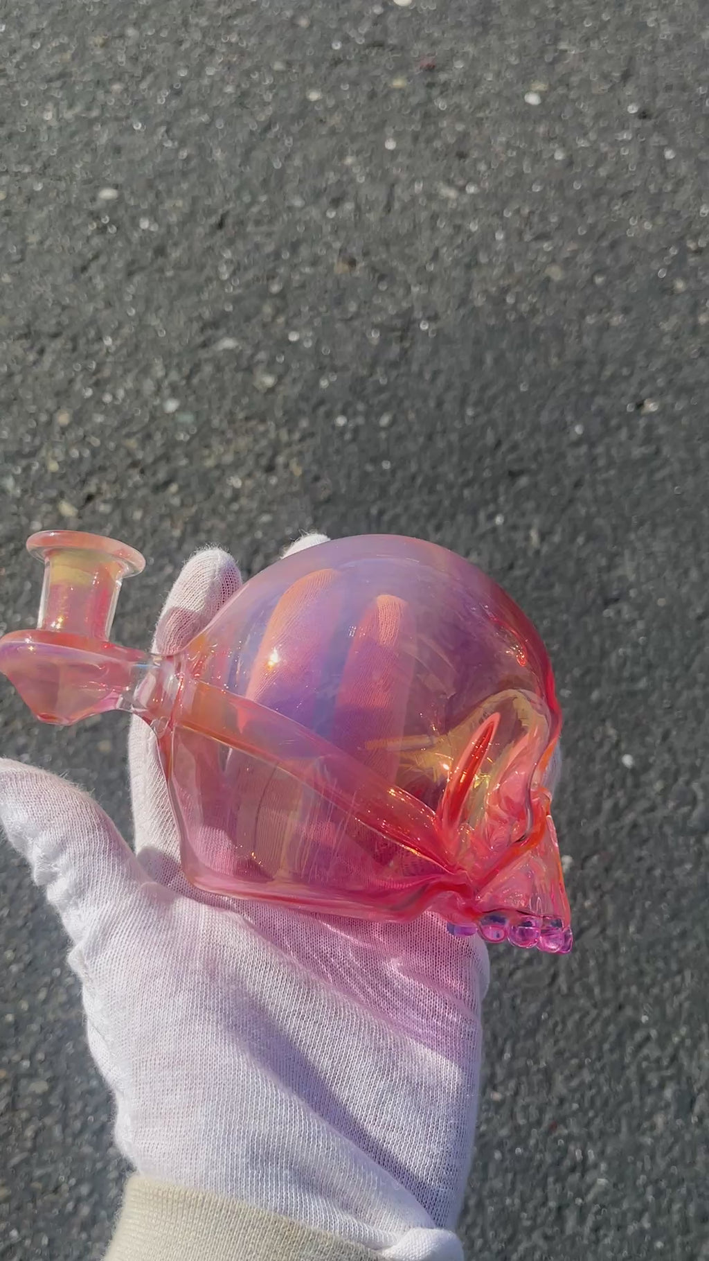 Gold Fumed Skull By Marty Preston